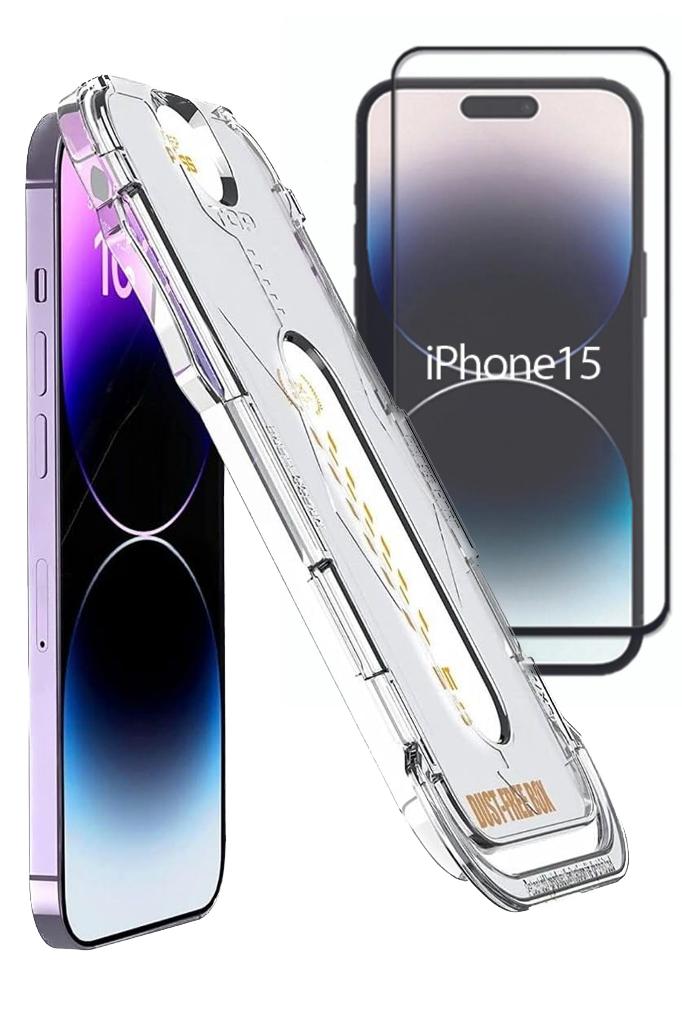 İphone 15 Magıc Otomatik Kolay Hizalama Aparatlı Cam Ekran Koruyucu Poınt Magic İphone 15 Magıc Otomatik Kolay Hizalama Aparatlı Cam Ekran Koruyucu Poınt Magic
